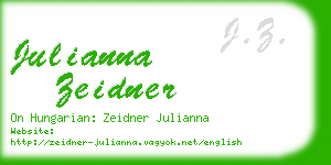 julianna zeidner business card
